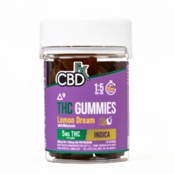 CBDFX Delta-9 THC + CBD Gummies Lemon Dream Spettro Completo