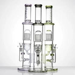 Bong con Percolatore Cheech Glass Tree Recycler Big Rig 14mm